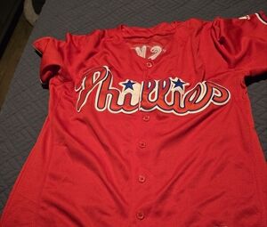 Philadelphia Phillies Red Baseball Jersey